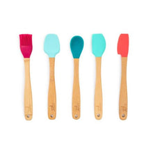 Load image into Gallery viewer, Bamboo & Silicone Mini Utensil