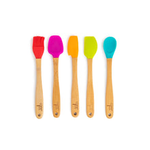 Load image into Gallery viewer, Bamboo & Silicone Mini Utensil