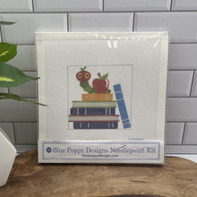 Load image into Gallery viewer, Books with Caterpillar Needlepoint kit