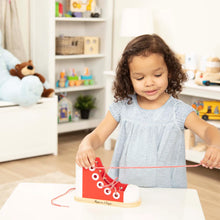 Load image into Gallery viewer, Wooden Lacing Shoe