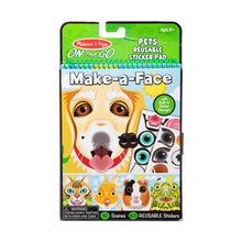Load image into Gallery viewer, Make-a-Face – Pets Reusable Sticker Pad – On the Go Travel Activity
