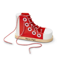 Load image into Gallery viewer, Wooden Lacing Shoe
