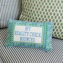 Load image into Gallery viewer, Reality Check Needlepoint Pillow
