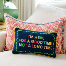 Load image into Gallery viewer, Good Time Needlepoint Pillow

