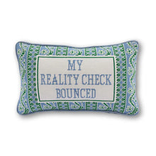 Load image into Gallery viewer, Reality Check Needlepoint Pillow
