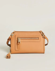 Rattan Multi-Phone Crossbody Caramel