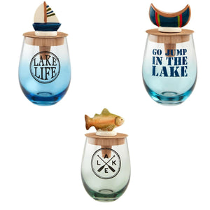 Lake Wine Glass