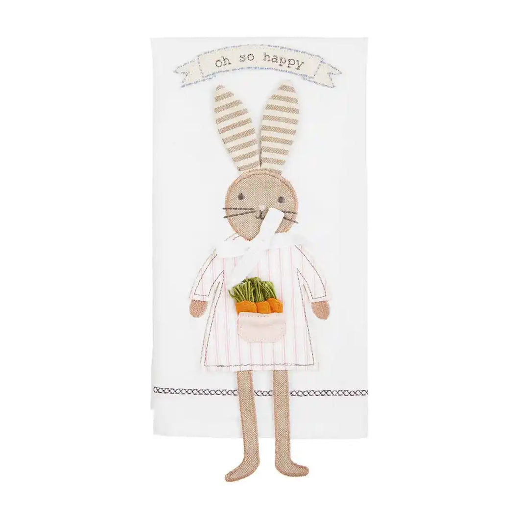 Girl Bunny Dangle Leg Towel