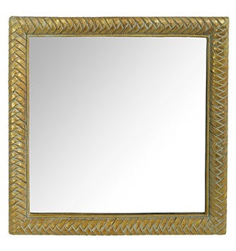 Woven Gold Mirror