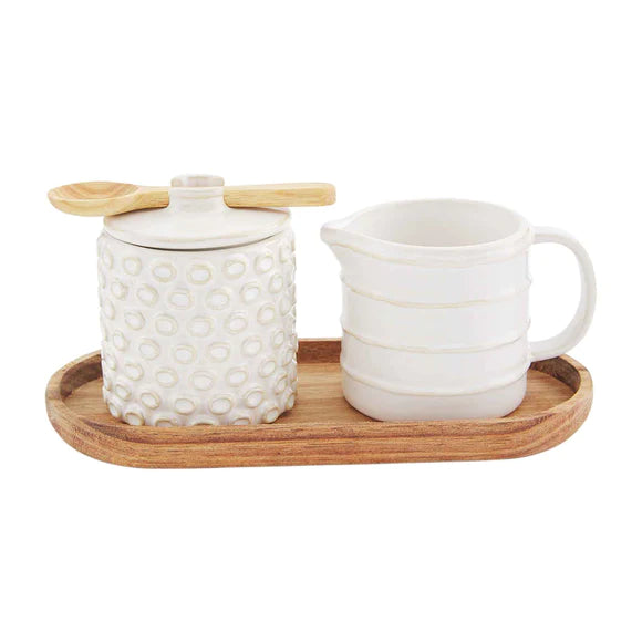 Stoneware Cream & Sugar Set