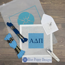 Load image into Gallery viewer, Alpha Delta Pi 4x4 Needlepoint Kit
