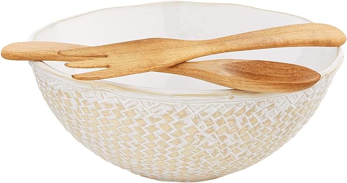 White Weave Bowl