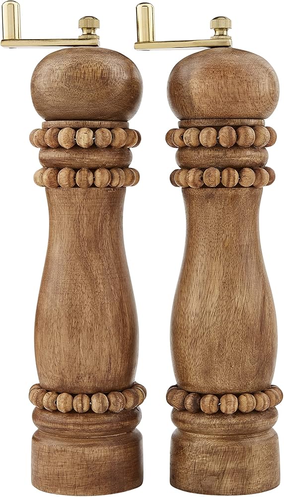 Beaded Salt and Pepper Grinders