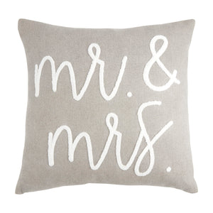 Mr. and Mrs. Dhurrie Wedding Pillow
