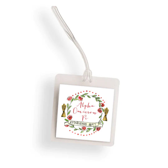 Alpha Omicron Pi Bag Tag