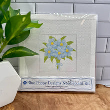 Load image into Gallery viewer, Bouquet of Blue Flowers Needlepoint Kit
