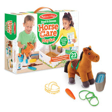 Load image into Gallery viewer, Feed &amp; Groom Horse Care Play Set
