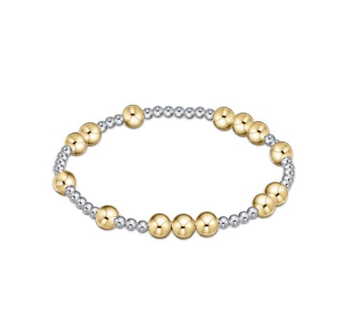 Hope Unwritten 6mm Bead Bracelet - Mixed Metal