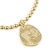 Load image into Gallery viewer, extend classic gold 3mm bracelet - inspire america gold disc
