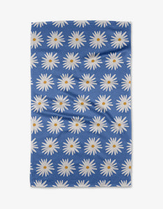 Kitchen Tea Towel- Blue Daisies