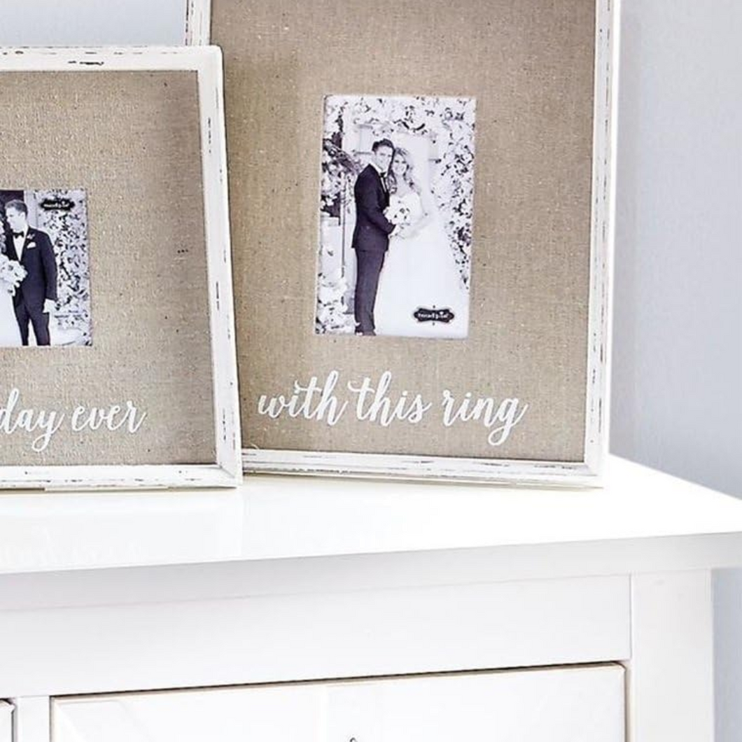 With this ring Linen Frame