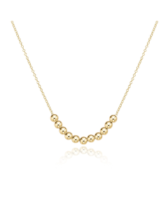 16" Necklace Gold - Classic Beaded Bliss
