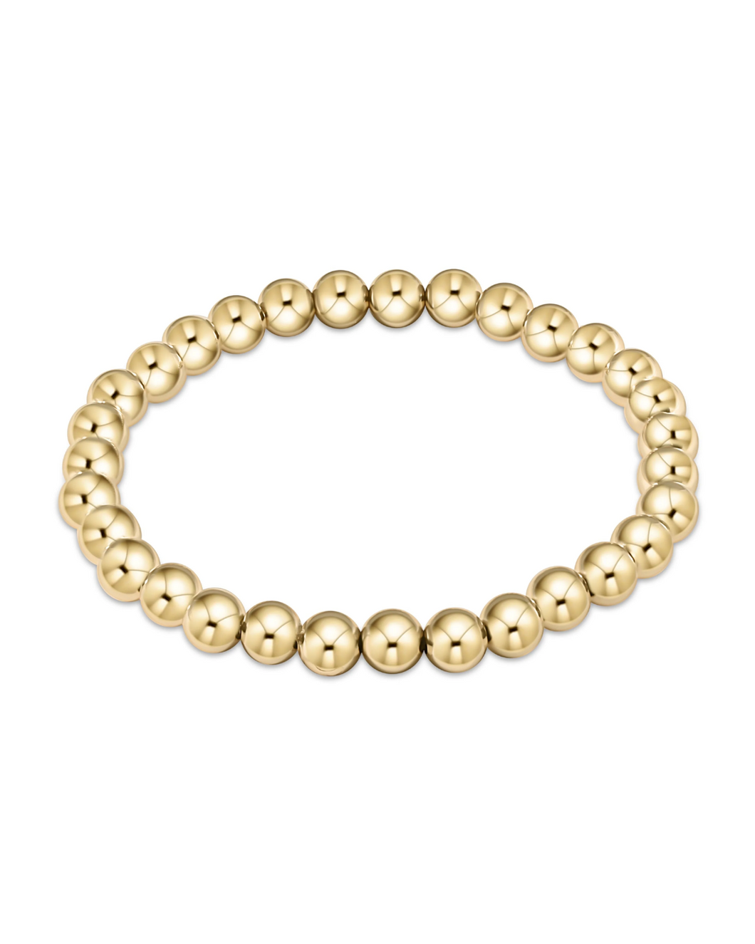 Classic Gold 6mm Bead Bracelet