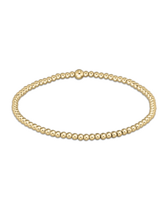 Classic Gold 2.5mm Bead Bracelet