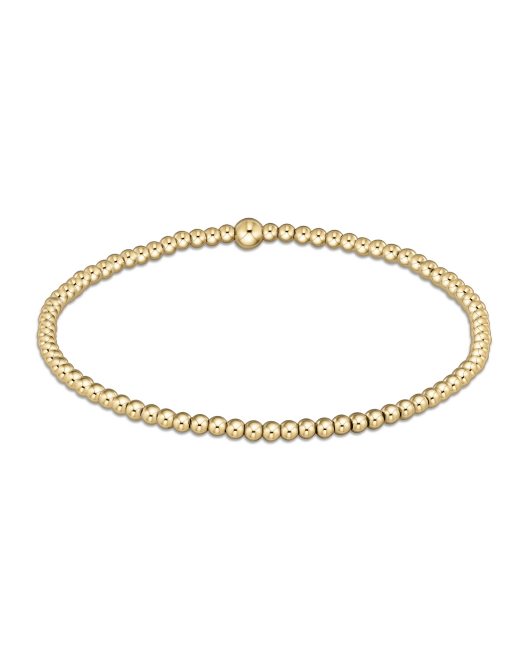 Classic Gold 2.5mm Bead Bracelet