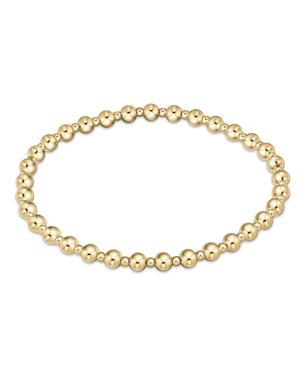 Classic Gold Grateful 4mm Bead Bracelet