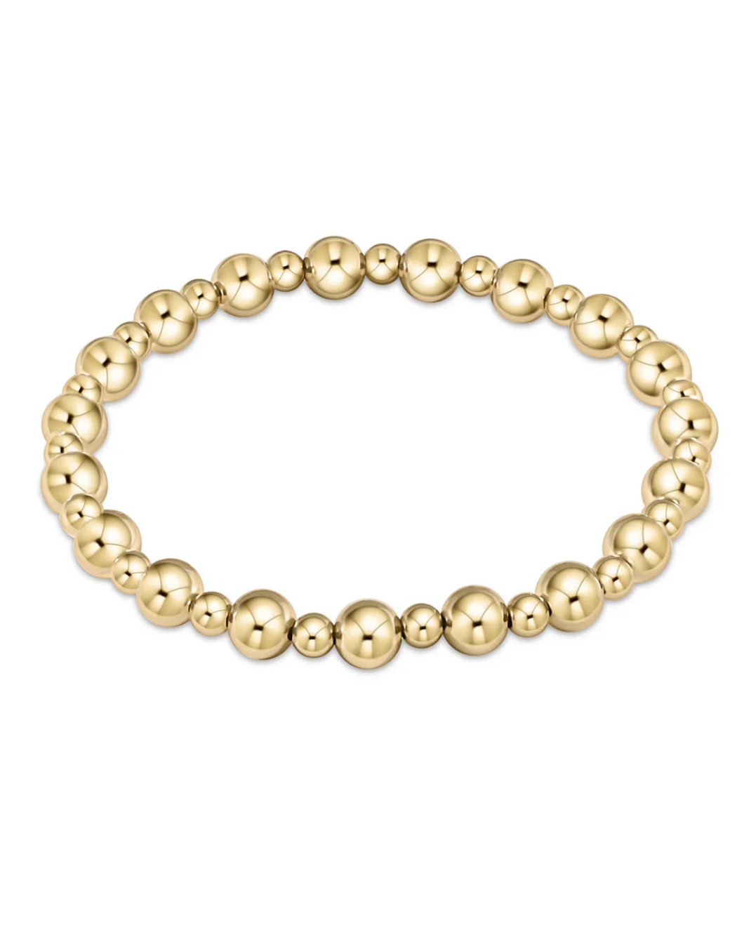 Classic Gold Grateful 6mm Bead Bracelet