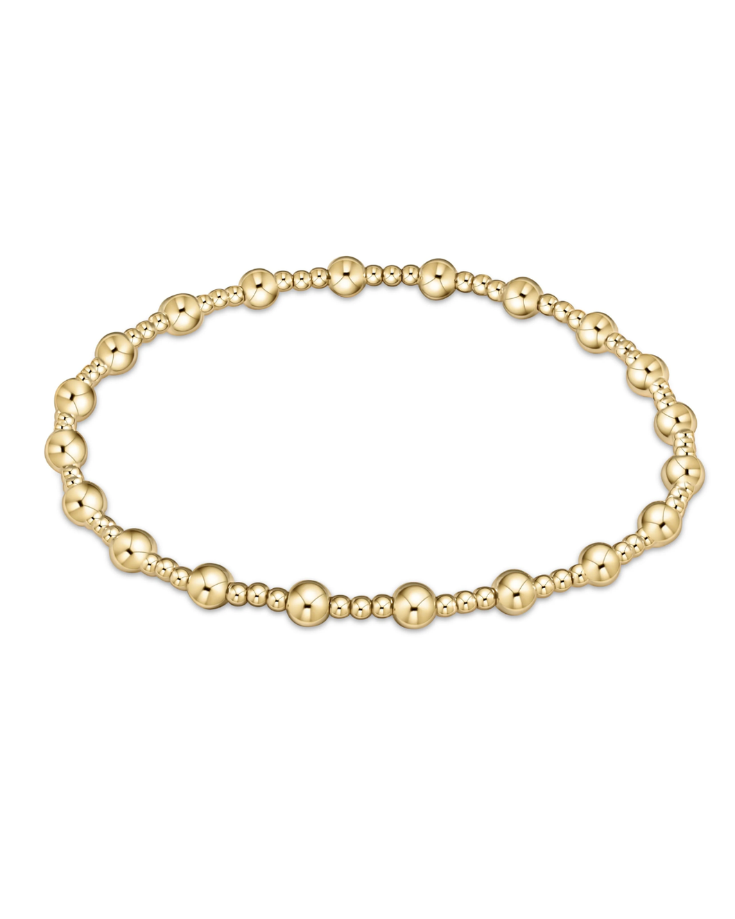 Classic Gold Sincerity 4mm Bead Bracelet