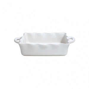 Medium Ruffled White Baker
