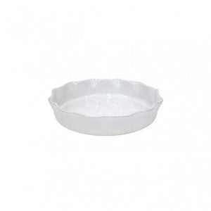 White Ruffled Pie Dish