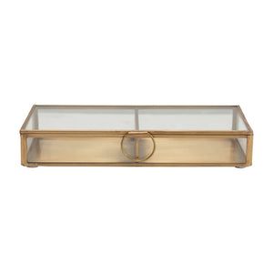 Glass Box With Brass Frame