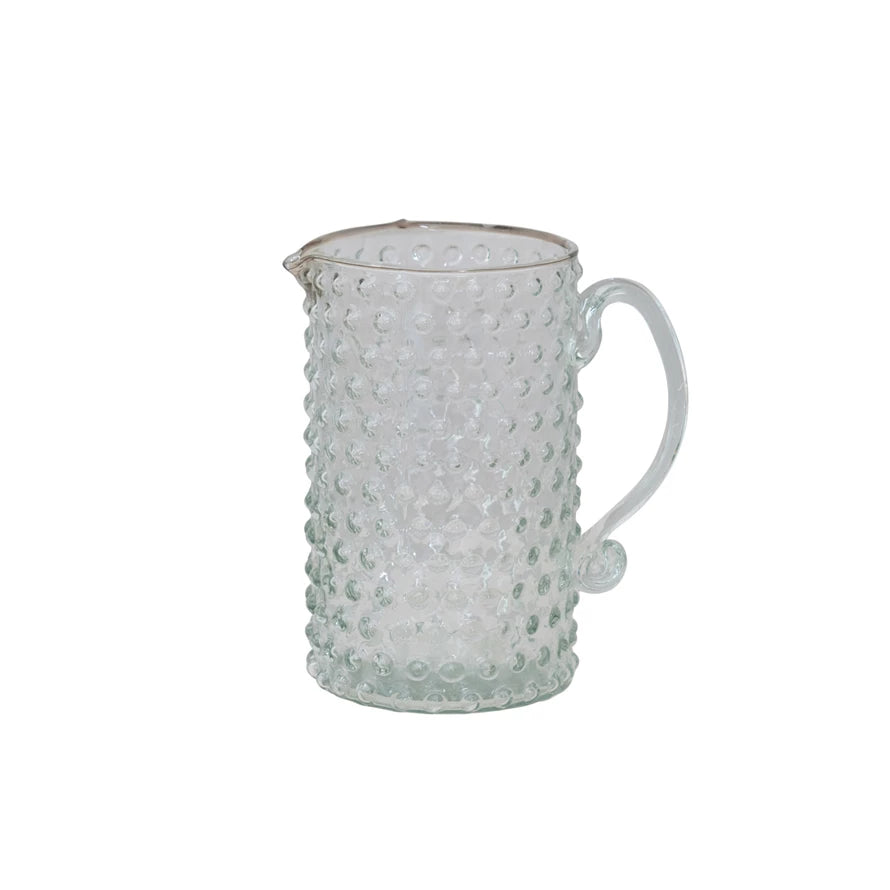 Hobnail Glass Pitcher Clear