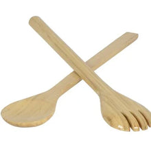 Load image into Gallery viewer, Bamboo Large Salad Server Set
