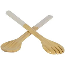 Load image into Gallery viewer, Bamboo Large Salad Server Set
