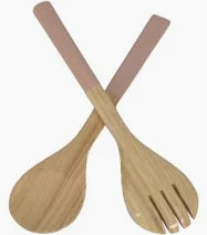 Load image into Gallery viewer, Bamboo Large Salad Server Set
