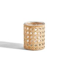 Lumingnon Cane Webbing Candle Holder/ Vase