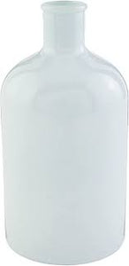 Medium White Bottleneck Vase