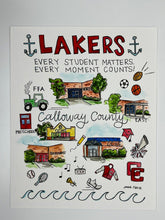 Load image into Gallery viewer, Lakers Print 8x10
