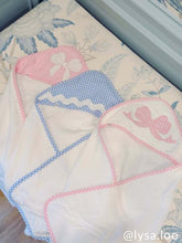 Load image into Gallery viewer, Blue Gingham Hooded Towel
