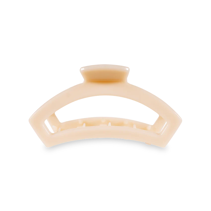 Teleties - Open Almond Beige Medium Clip