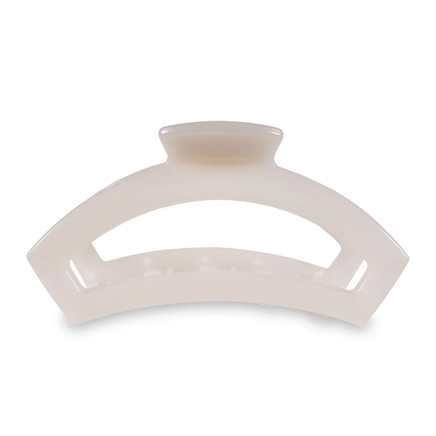 Teleties - Open Coconut White Large Clip