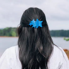Load image into Gallery viewer, Blue Shooting Star Flat Hair Clip
