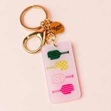 Load image into Gallery viewer, Acrylic keychain Pickleball Paddles
