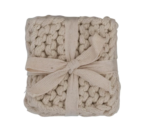 Crochet Cotton Coaster Set