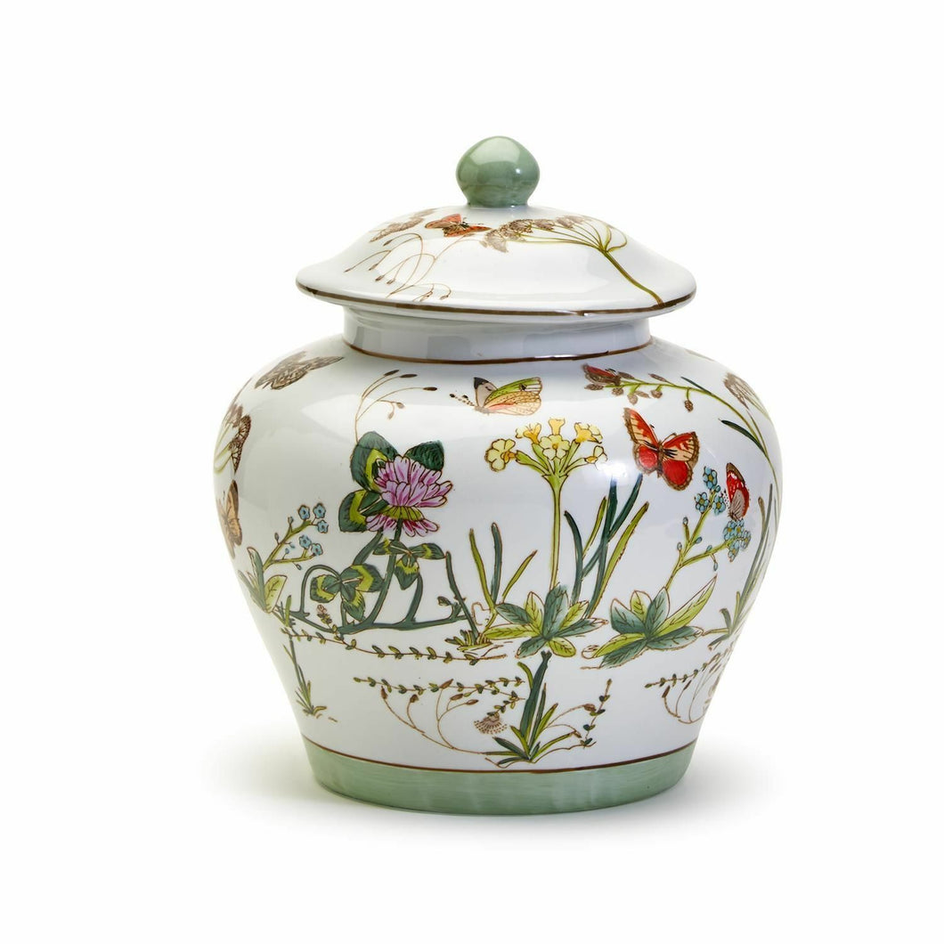 Butterfly Garden Ginger Jar
