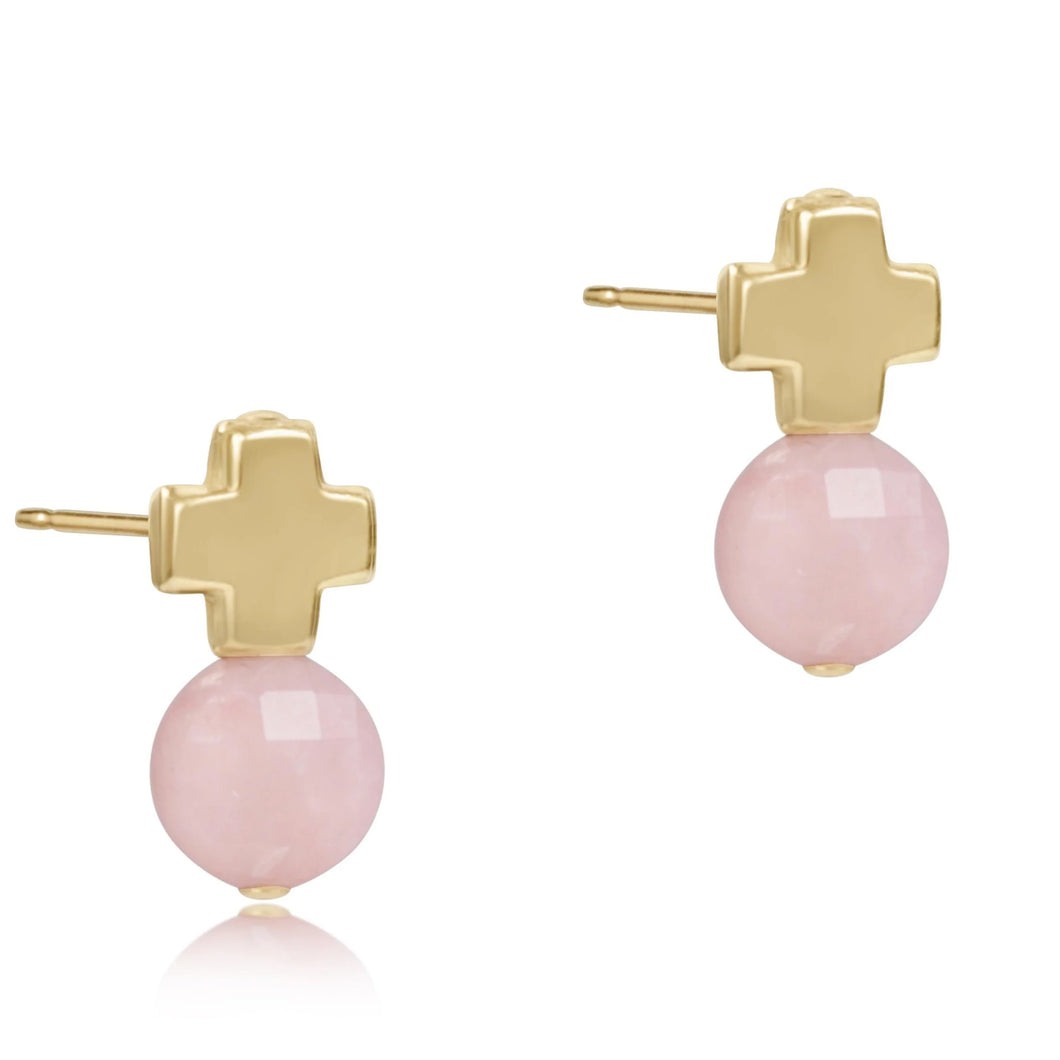 Enewton Signature Cross Gold Stud